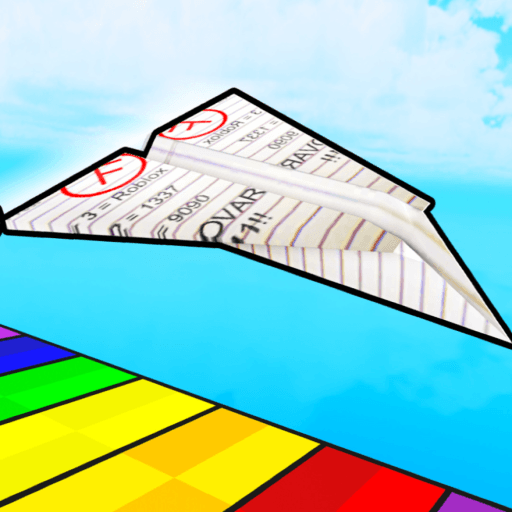Fly Biggest Paper Plane Obby Roblox game stats