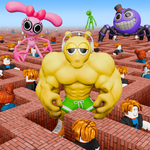100 Players Color Maze Roblox gameplay screenshot