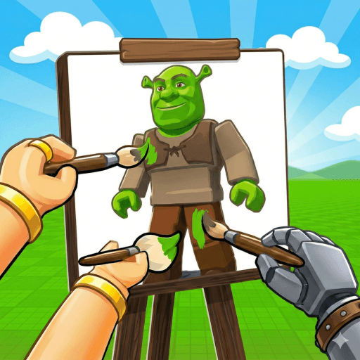 Draw Together [2, 3, 4 Player] Roblox game thumbnail