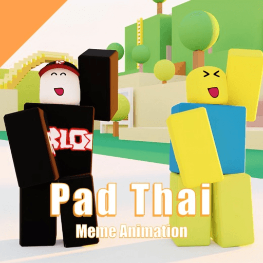 (Shoulder Shaking Dances) Pad Thai Meme Animation  Roblox game thumbnail