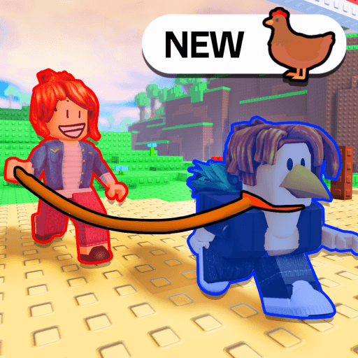 Chicken Walk 🐔 [2 Player Obby] Roblox game thumbnail