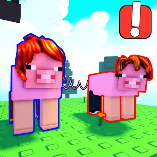 Pig Pals! 🐽 [2 Player Obby] Roblox game thumbnail