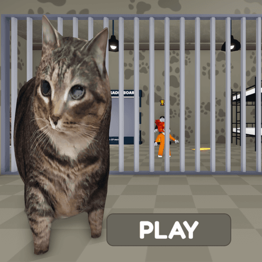 OIIA CAT'S PRISON RUN (obby) Roblox game thumbnail