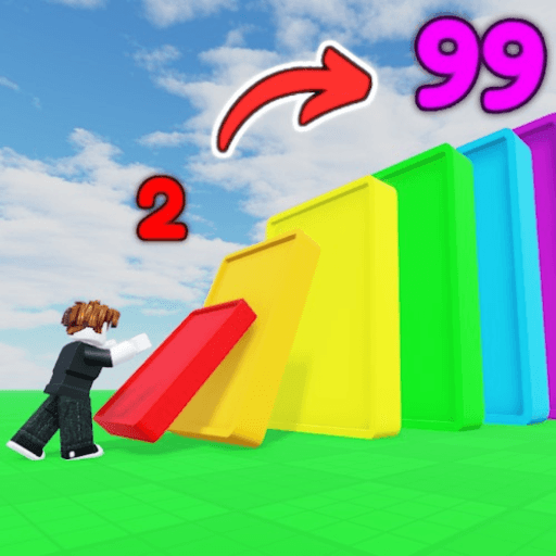 +1 Domino Size Every Second! Roblox game thumbnail