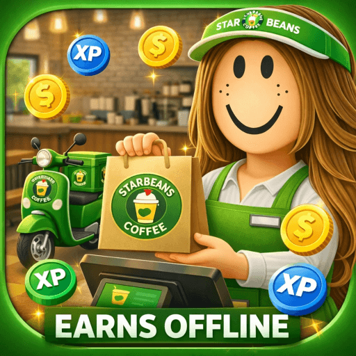 ☕Work at Starbeans City RP Roblox game stats