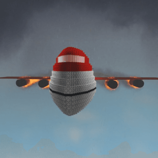 Survive a plane disaster Roblox game thumbnail
