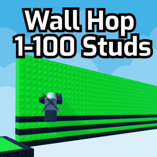 Wall Hop 1 - 100 Studs Roblox game stats