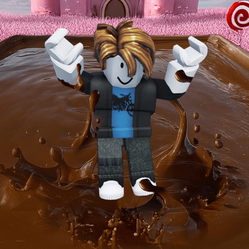 Chocolate Pool Dive Obby Roblox gameplay screenshot