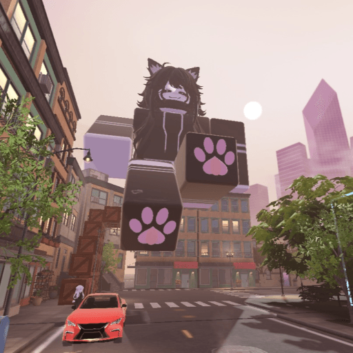 Giantess Girl City Roblox gameplay screenshot