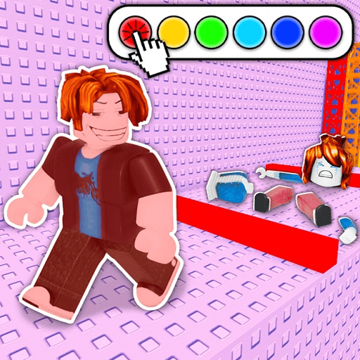 Color Switch Tower Roblox gameplay screenshot