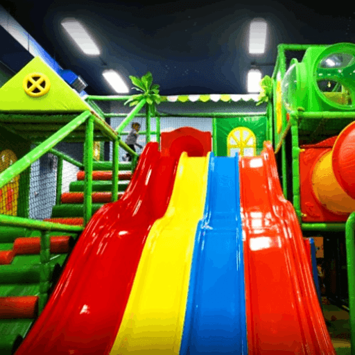 Indoor Playground Rainbow Fun Bouncy Castle Happy Roblox game thumbnail