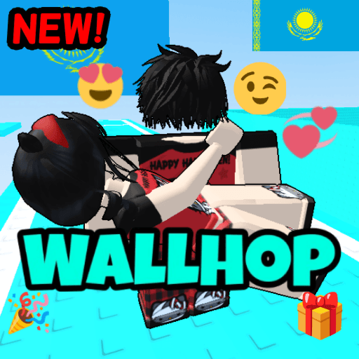 Kazakh Hug Wallhop! 🇰🇿✨ [❤️Қазақша!❤️] 🇰🇿 Roblox game thumbnail