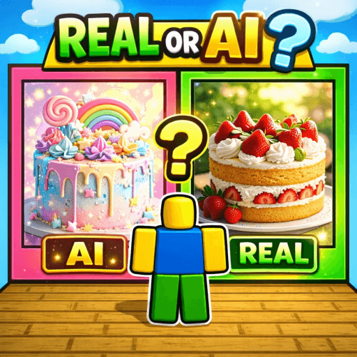Guess Real or AI 🤖 Roblox game thumbnail