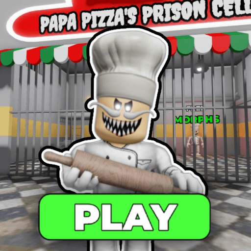 🍕 PAPA PIZZA’S PRISON RUN! (Obby) Roblox game thumbnail