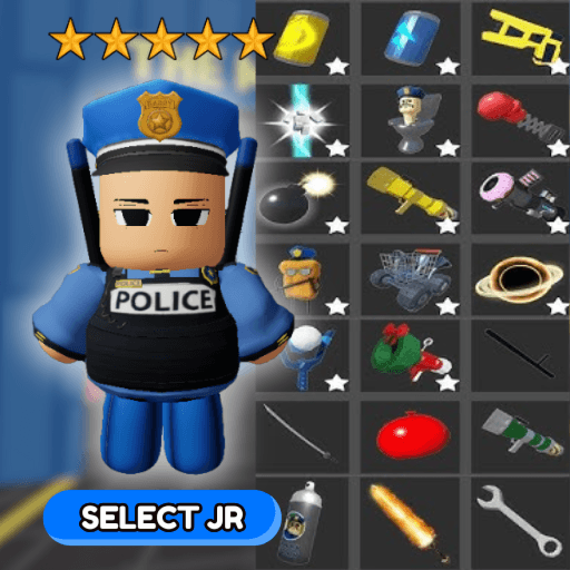 [FREE POWER!] POLICE JR 2 PLAYER ESCAPE PRISON! Roblox game thumbnail