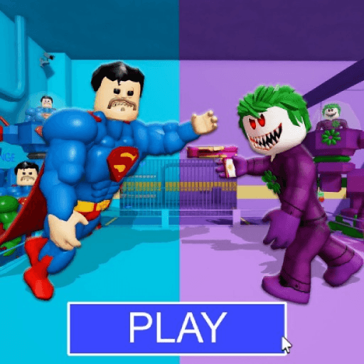 SUPERHERO VS VILLAIN PRISON RUN! (Obby) Roblox game thumbnail