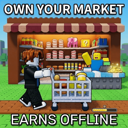 Own A Market 🛒 Roblox game thumbnail