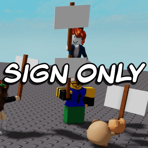 Talk With Signs Roblox game thumbnail