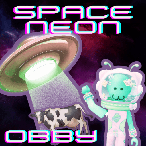 Space Neon Obby 🌈✨ Roblox game thumbnail