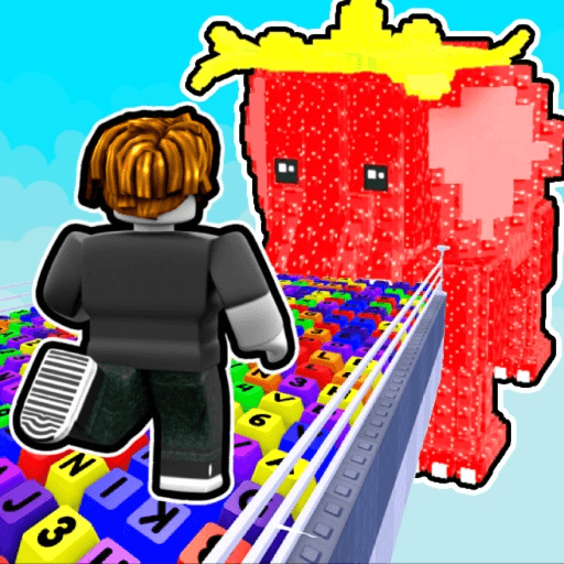 Clicky Keyboard Run Into Brainrot Roblox game thumbnail