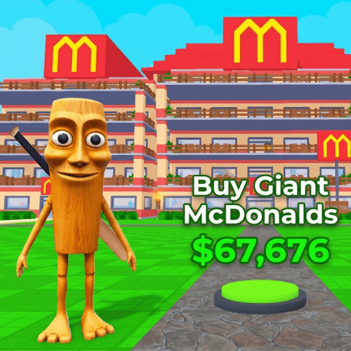 Sell BURGERS to BRAINROTS Tycoon Roblox game thumbnail
