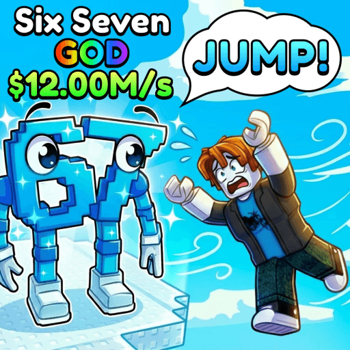 Jump to Sky for Brainrots! Roblox game thumbnail