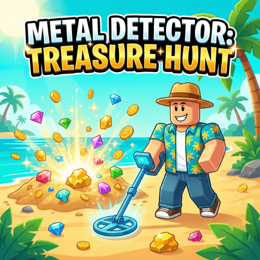 Metal Detector: Treasure Hunt Simulator [NEW] Roblox game thumbnail