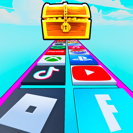 IMPOSSIBLE Logo Glass Bridge! Roblox gameplay screenshot