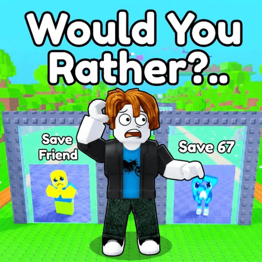 Would you rather but it happens BRAINROT 😱 Roblox game thumbnail
