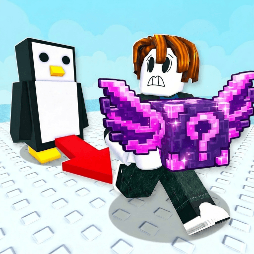 Escape Knockout for Lucky Blocks Roblox gameplay screenshot
