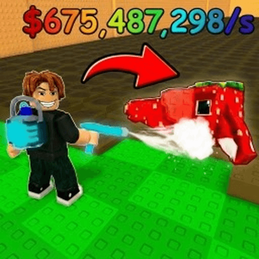 Pressure Wash for Brainrots Roblox gameplay screenshot