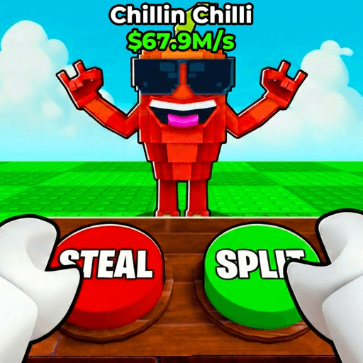😈 Split or Steal Brainrot  Roblox game thumbnail