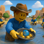 Gold panning for console Roblox developer avatar